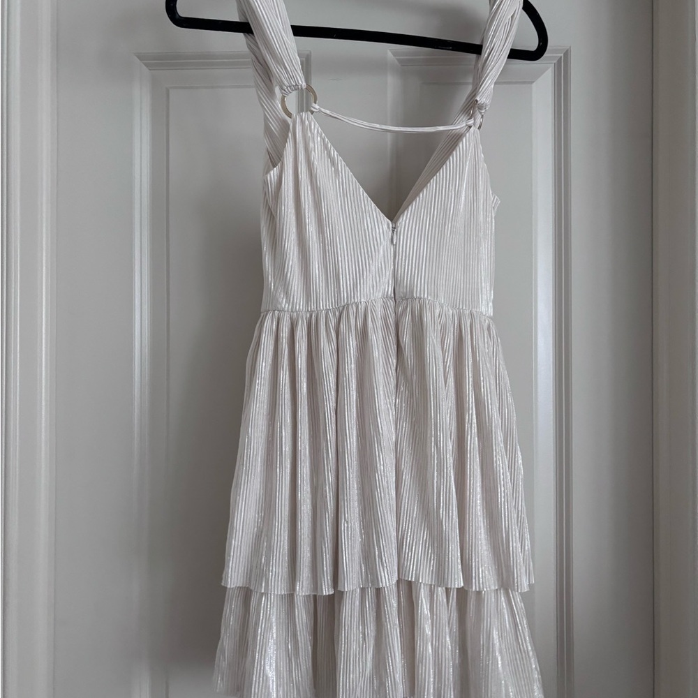 Sabina Ivory Layered Mini Dress - Picture 4 of 8